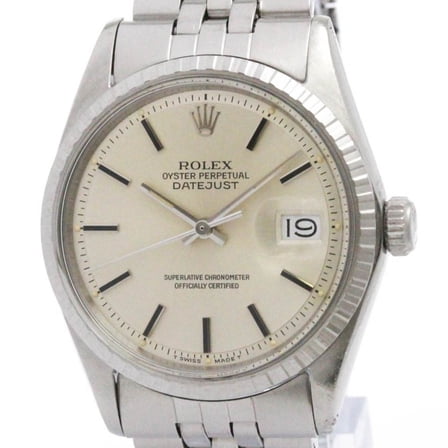 Pre-Owned ROLEX Datejust 1603 Stainless Steel Automatic Mens Watch Vintage (Good)