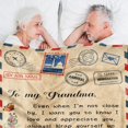 thumbnail image 4 of Grandma Blanket, Grandma Gifts from Grandkids, Birthday Gifts for Grandma from Grandson Granddaughter, for Great Grandma, Grandma Soft Bed Flannel Letter Throw Blanket 50" X 60", 4 of 6
