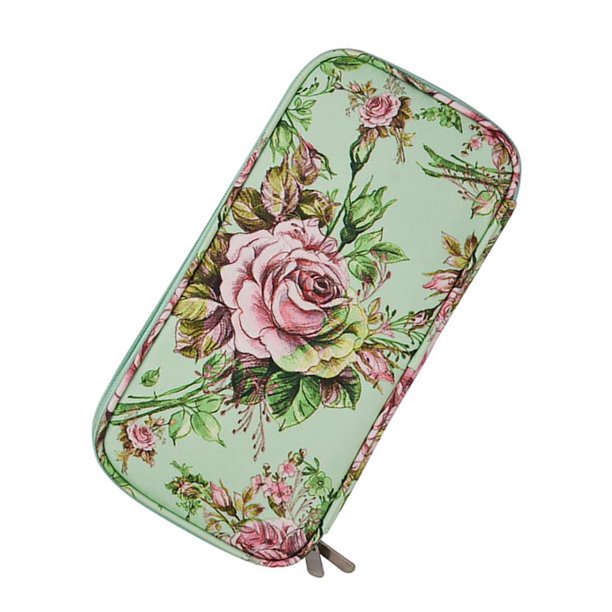 Bolsa de almacenamiento de gancho de ganchillo, estuche para agujas de tejer, organizador de agujas de tejer, bolsa de almacenamiento, bolsa de Almacenamiento y organización del hogar Verde Ounissouiy HA024684-02