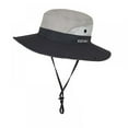 thumbnail image 2 of Chapeau de Soleil à Queue de Cheval pour Femmes Extérieur à Séchage Rapide Bonnet de Plage 50+ Protection UV Pliable Large Chapeau de Pêche Réglable, 2 of 5