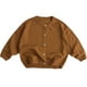 thumbnail image 2 of Cowsor Unisex Boys Girls Cardigans Sweater V-Neck Long Sleeve School Uniforms Button Knit Tops, 2 of 3
