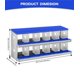 thumbnail image 4 of QinaQin Caja nido para gallinas de 6, 8 o 10 huecos, fabricada en acero galvanizado resistente al óxido, fácil recolección de huevos y limpieza, 4 of 7