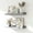Grey, variant on White Floating Shelves for Wall Decor, Wall Mounted Wood Storage Shelf for Bedroom, Living Room, Bathroom, Kitchen, Nursery, Display Picture Ledge Shelf with Lip Set of 2-14 Inches, White