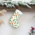 thumbnail image 6 of Haiem Cute Carrot Pattern Christmas Stockings, Personalized 18 Inches Knit Christmas Stockings Xmas Hanging Stockings for Family Christmas Decorations, 6 of 7