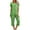 Green, variant on yievot Womens Pajama Sets Short Sleeve Shirt and Capri Soft Pajama Sets with Pockets 2 Piece Sleepwear Loungewear
