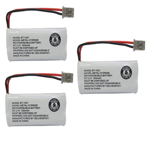 BT1021 BT-1021 BT-1016 BT-1008 BT-1025 Cordless Phone Battery BT1008 BT1016 BT1025 CPH-515B (3 Pack)