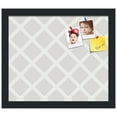 thumbnail image 2 of PinPix 14x12 Custom Cork Bulletin Board Diamond Modern Pattern Grey Poster Board Has a Fabric Style Canvas Finish, Framed in Diamond Modern Pattern Grey, by ArtToFrames (PinPix-1802), 2 of 5