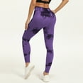 thumbnail image 6 of High Waist Resistance Band Leggings for Women Built In Bands for Yoga, Gym, Workout, Fitness, Training, and Active Lifestyle Dark Purple 2XL, 6 of 7