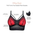 thumbnail image 5 of Women's Parfait P6011 Mia Dot Wire Free Padded Mesh Bralette (Black 34C), 5 of 6
