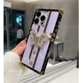 thumbnail image 5 of Case for iPhone 16,Glitter Kickstand Cute Luxury Bling Sparkly Rhinestone Butterfly Foldable Stand Elegant Shockproof Women Girl Phone Case for iPhone 16,6.1 inch 2024 (Purple), 5 of 13