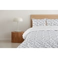 thumbnail image 4 of Ambesonne Bird Print Down Alternative Quilt Comforter, Soft Pattern of Cranes, King, Off White and Pale Blue, 4 of 5