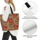 thumbnail image 3 of Balery Rose Mix Leopard 1 Bolsa Tote Estilo Estético con Cremalleras, Bolsa de Hombro, Bolsa de Compras Grande y Plegable, 3 of 8