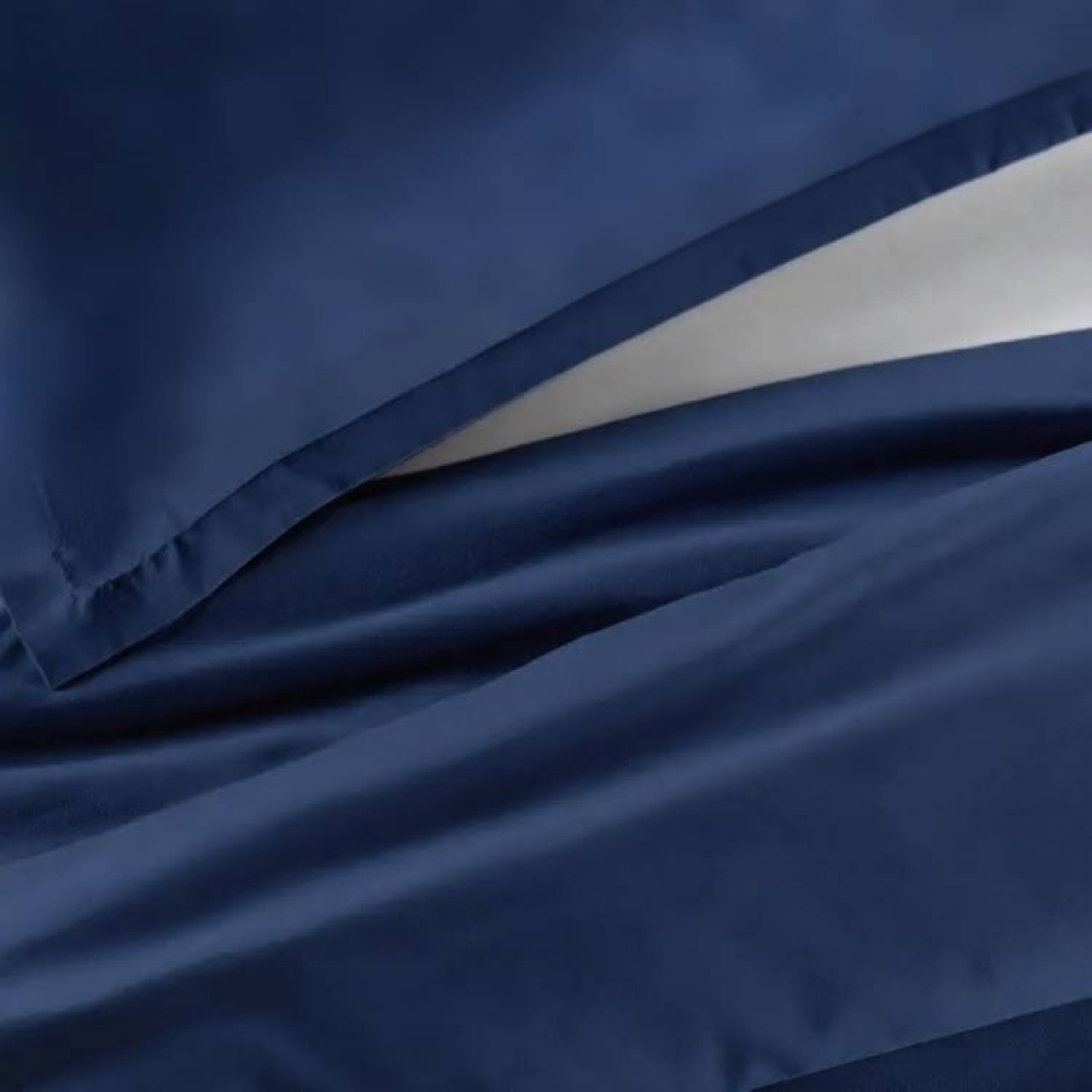 Simply Clean Cotton Blend Duvet Cover Navy Blue Twin