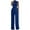 Blue, variant on YanHoo Women's Dressy Jumpsuits High Collar Sleeveless Waist Wide Leg Pleated Overalls Petite Ladies Elegant Jumpsuit Rompers