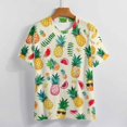 thumbnail image 3 of Lunarable Pineapple T Shirts Basic T-Shirt Short Sleeve Ladies Tee Shirt Summer Graphic Clothing, 3 of 6