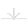 thumbnail image 4 of 96"W x 40"H x 4"D x 4"F, 10/12 Pitch, Redmond Architectural Grade PVC Gable Bracket, 4 of 8