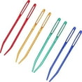 thumbnail image 3 of SNNROO 2packs/4 pieces Bent Tip Tapestry Darning Knitting Aluminum Needles Needlework Crafts Big Eye Bent Needle DIY Accessories Sewing (2 per pack), 3 of 5