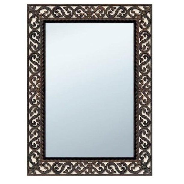 Head West 8921 26 x 34 in. Wrought Iron Rectangle Wall Mirror Walmart
