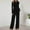 Black, variant on Women's 2 Piece Sets 2025 Fall Outfits Long Sleeve Wide Leg Tracksuits Casual Lounge Set Matching Sets
