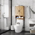 thumbnail image 3 of Over The Toilet Storage Cabinet with 2-Door Design Bathroom Organizers and Storage with Anti-Tip Device Over Toilet Organizer with Shelves for Bathroom,Restroom,Laundry, 3 of 6