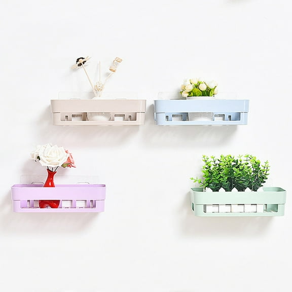 Toyvian ABS Rust-Resistant Shower Storage Rack 1-Pack for Bathroom Organization and Stylish Home Decoration