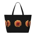 thumbnail image 2 of Gaeub Orange Dalia Beach Travel Bag, Multi-Pocket Beach Bag, Summer Vacation Bag, Beach Essentials Tote, 2 of 7