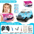 thumbnail image 3 of HNZENBW Remote Control Car with Fans,1: 24 Cute RC Car with DIY Stickers,Unlimited Creativity,Christmas and Birthday Gifts Boy Girl Toys Age 3+, 3 of 8