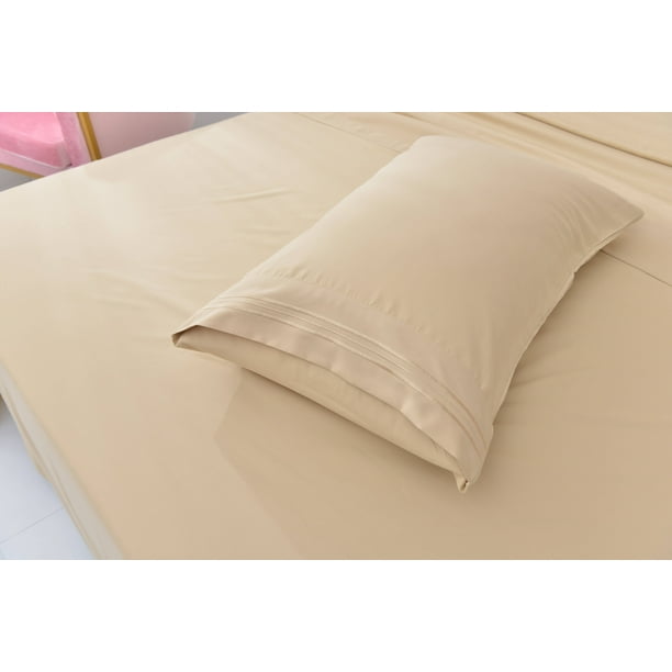 Deluxe2000 Series Soft Bamboo Derived Rayon Sheet SetsFull Beige