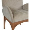 thumbnail image 4 of Meridian Furniture Waldorf Beige Chenille Fabric Dining Arm Chair, 4 of 8