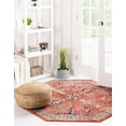 thumbnail image 3 of Rugs.com Lola Collection Rug – 4 Ft Octagon Brick Red Medium Rug Perfect For Living Rooms, Kitchens, Entryways, 3 of 9
