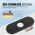 thumbnail image 2 of Wowow 6.3 in. Stainless Steel Escutcheon Plate in Oil Rubbed Bronze, 2 of 5