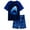 Navy Blue Shark, variant on Boys' Pajamas Set Short Sleeves Tops & Shorts 2-Piece Printed Kid Sleepwear Pajamas Set for Boys 6-14Y
