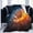 Fire and Water American Football, variant on American Football Ball in Fire and Water Throw Blanket Ultra Soft Warm All Season Decorative Fleece Blankets for Bed Chair Car Sofa Couch Bedroom 50"X40"