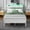 White15, variant on Satifur Queen Size Bed Frame with Storage Headboard and LED Light, Platform Bed with Metal Slats, Noise Free Design