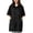 Black, variant on Short Sleeve Rain Jacket Women Waterproof Hooded Poncho Raincoat Full Zip Lightweight Windbreaker Raincoats with Pockets XL-4XL