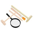 thumbnail image 4 of KAKOWELY archaeology tools 1 Set Kids Archaeology Tool Set With Hammer Chisel Brush And Magnifier Gemstone Excavation Tools For Stem Science Kits And Pretend Play, 4 of 4