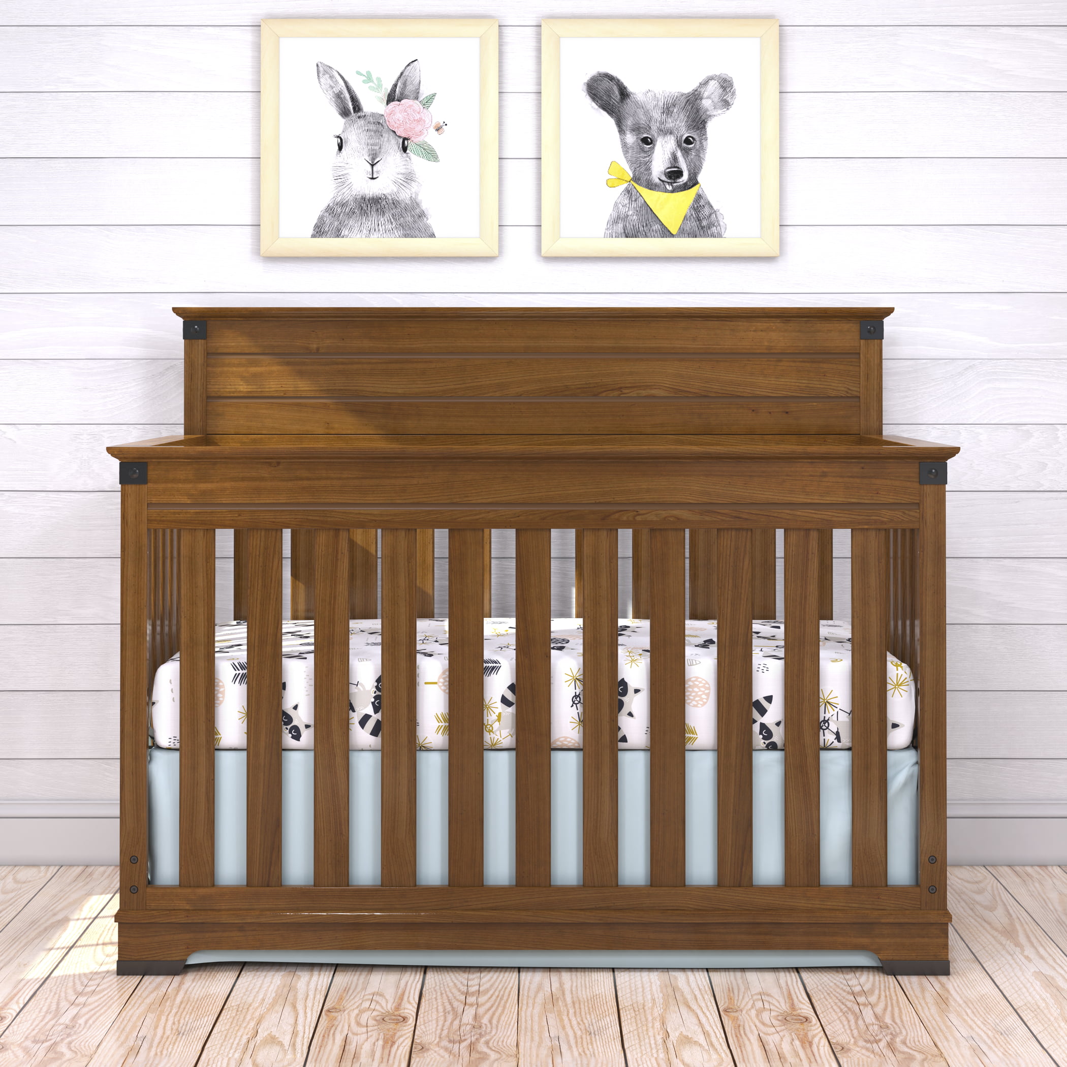 Baby Crib-Complete Hardware Kit-Brown 