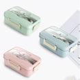 thumbnail image 3 of PENGXIANG Kitchen Microwave Lunch Box Wheat Straw Children Kids School Office Portable Food Storage Container, 3 of 9