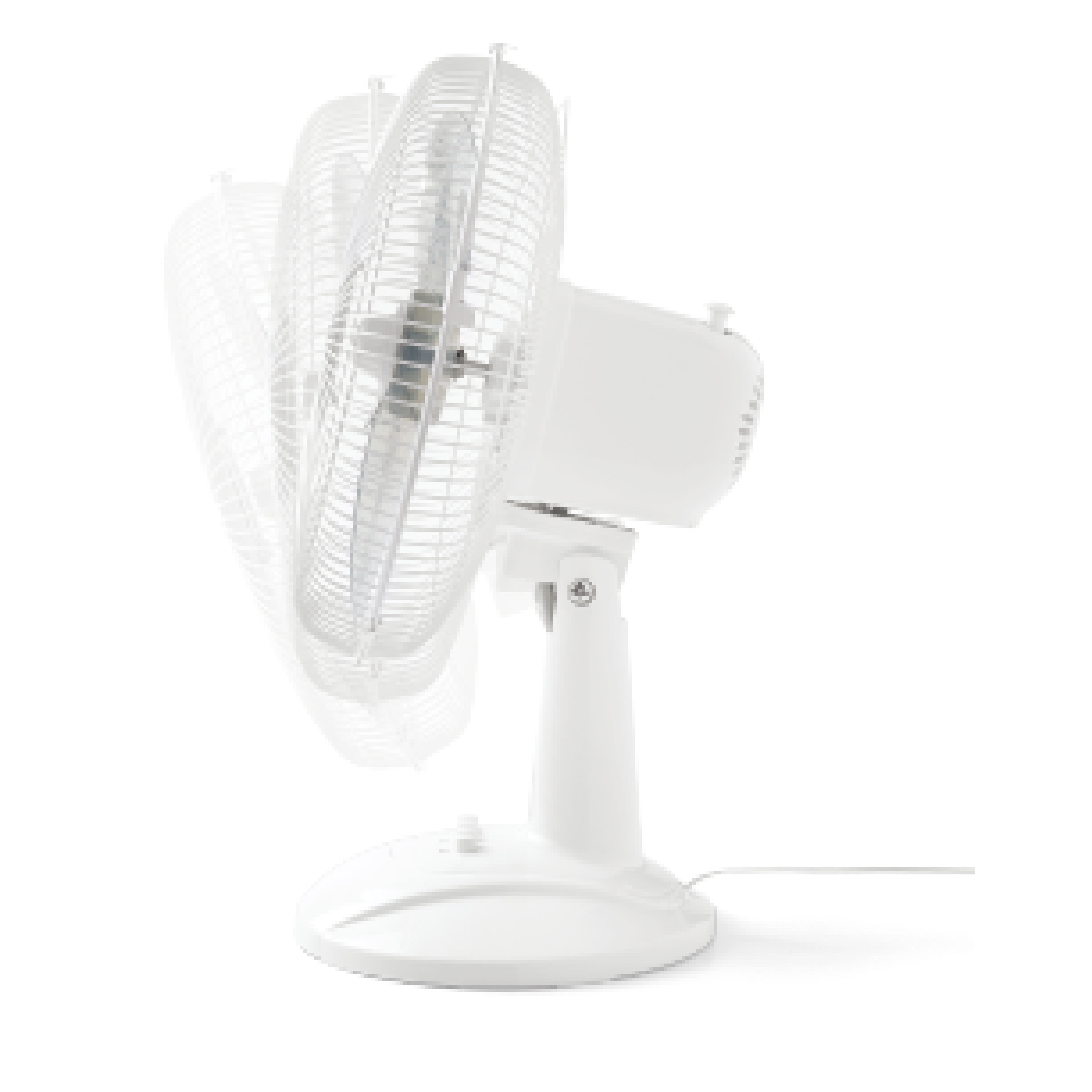 Pelonis 12" 3-Speed Oscillating Table Fan, White, FT30-8MBWV, New