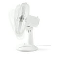 Pelonis 12" 3Speed Oscillating Table Fan, Model FT308MBWV, White