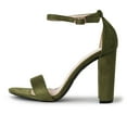 thumbnail image 2 of J. Adams Shirley High Silver Comfortable Heels for Women | Open Toe Ankle Strap Sandal Block Heel Dress Platform, 2 of 5