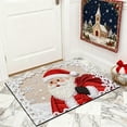 thumbnail image 6 of Christmas Rug Winter Santa Claus Floor Mat 40x60cm for Bedroom Kitchen Bathroom Entryway Rugs Low Pile for Entrance Festive Home Decor (C), 6 of 6