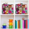 thumbnail image 6 of Yayeee Canvas Storage Basket with Handles for Shelves Fabric Bins Closet Organizer, Abstract Geometric Pattern, 6 of 8