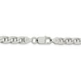 thumbnail image 2 of White Sterling Silver chain Anchor Men's 20 in 6.5 mm, 2 of 4