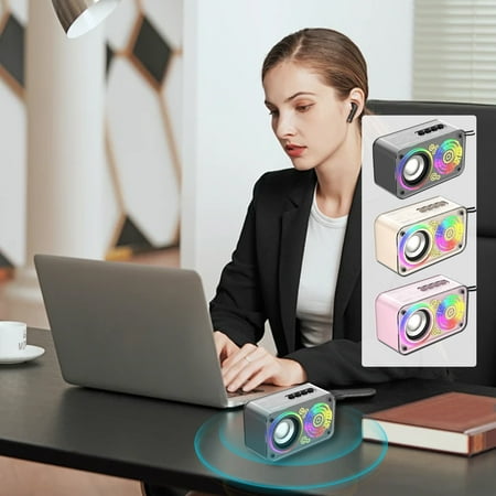 Msgweeeg Speaker Portable Speaker Indoor And Outdoor Portable Bluetooth Speaker Seyberpunk Speaker Transparent Wireless Bluetooth Speaker Cool Glittering Bluetooth Speaker Stylish Gift