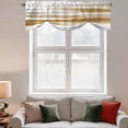 thumbnail image 2 of Brown Gray White Tie Up Valance Curtains for Windows, Kitchen Curtains Window Treatments, Vintage Rustic Abstract Mottled Art Short Window Shades Valances for Bedroom Bathroom Cafe 42"x18", 2 of 8