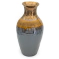 thumbnail image 3 of Claybarn USA Claybarn Patina Metallic Ombre Stoneware 17" Sienna Lipped Vase, 3 of 4