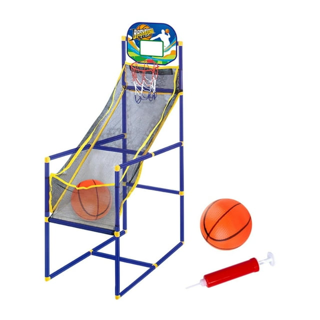 Arcade Basketball Game for Kids Hoop and Balls Máquina de práctica desmontable Altura ajustable Afuera al aire libre para regalos de adolescencia Con 2 bolas