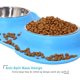 thumbnail image 4 of Cuencos para perros y gatos Cuencos dobles de acero inoxidable para comida y agua para perros con alfombrilla de silicona antideslizante antideslizante, cuencos para comederos de mascotas Tazón pequeño para cachorros para perros pequeños Gatos Azul BANYUO Electrónica, 4 of 6