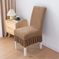 thumbnail image 6 of Neoyler Universal Stretchable Non-Slip Chair Cover with Skirt Ash Proof Design for Dining Room and Living Room Suit Chair Back Height 17.71-21.65in and Seat 15.35-17.71in, 6 of 6